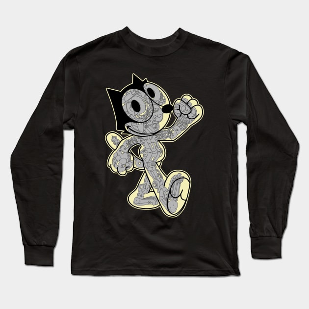 Felix the Cat Long Sleeve T-Shirt by Heymoonly